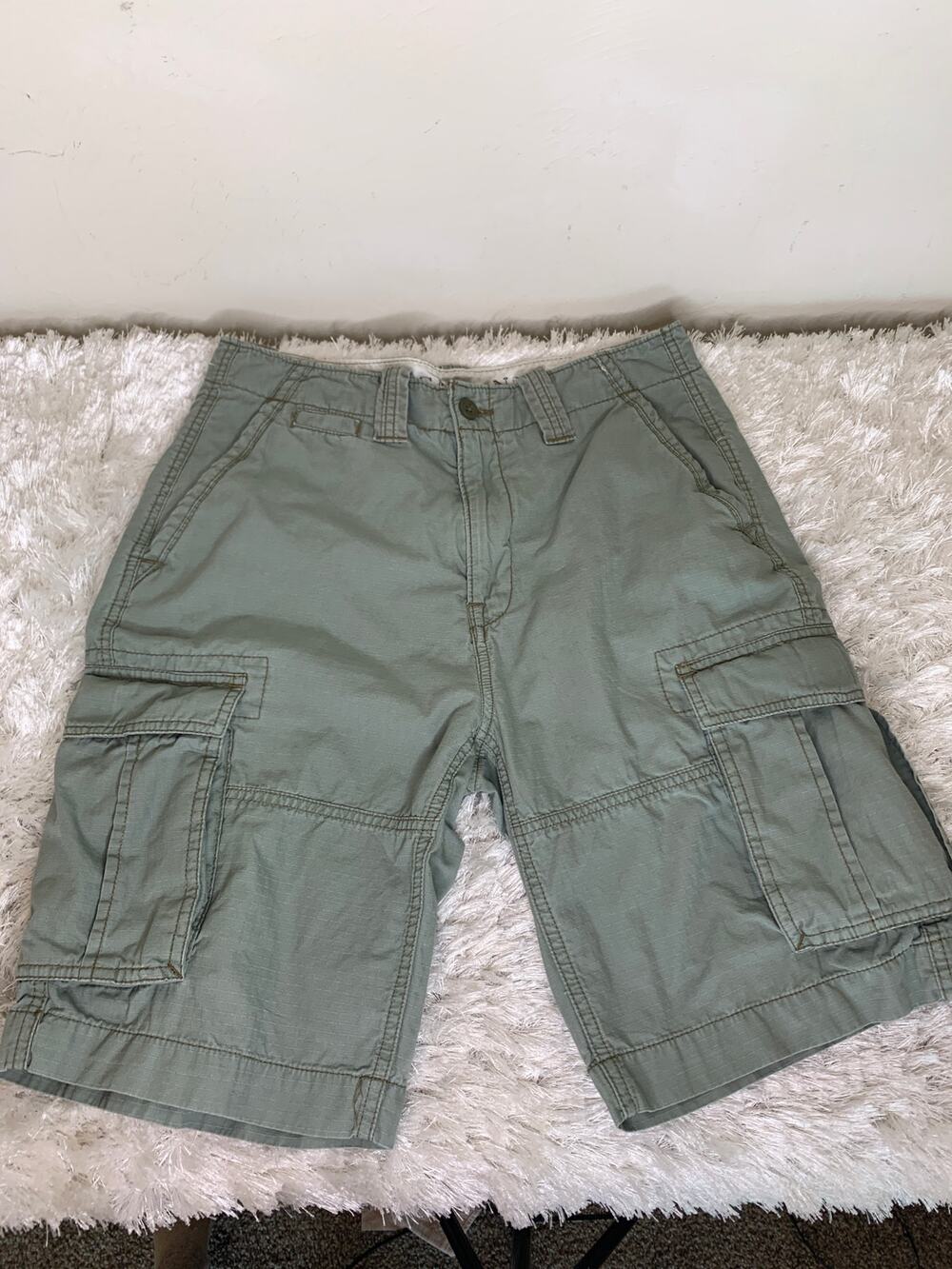 Nautica Jeans Co Cargo Shorts Green Sz 30 Gorpcore Utility Preppy